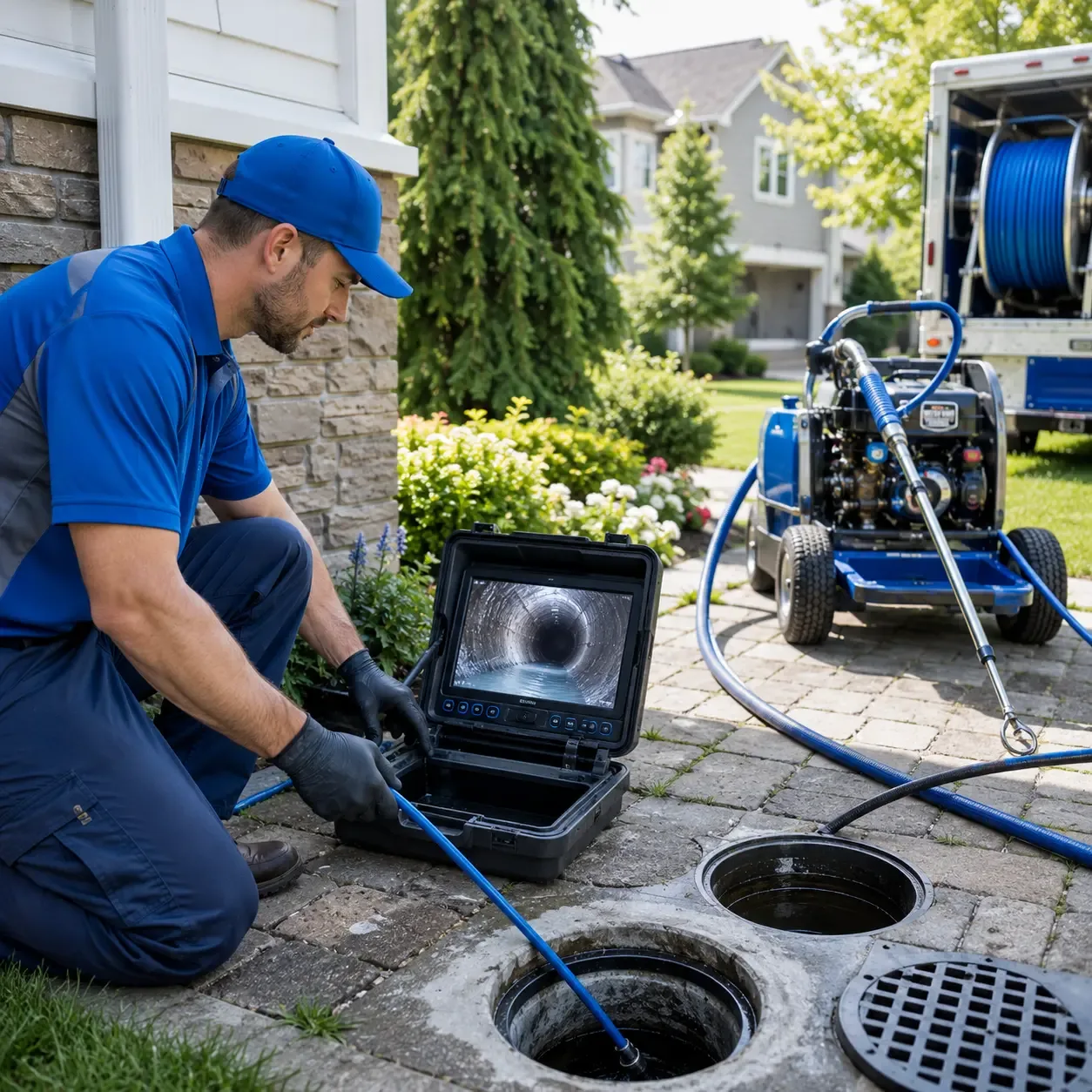 Outdoor drain cleaning professionals serving Hudson, ME